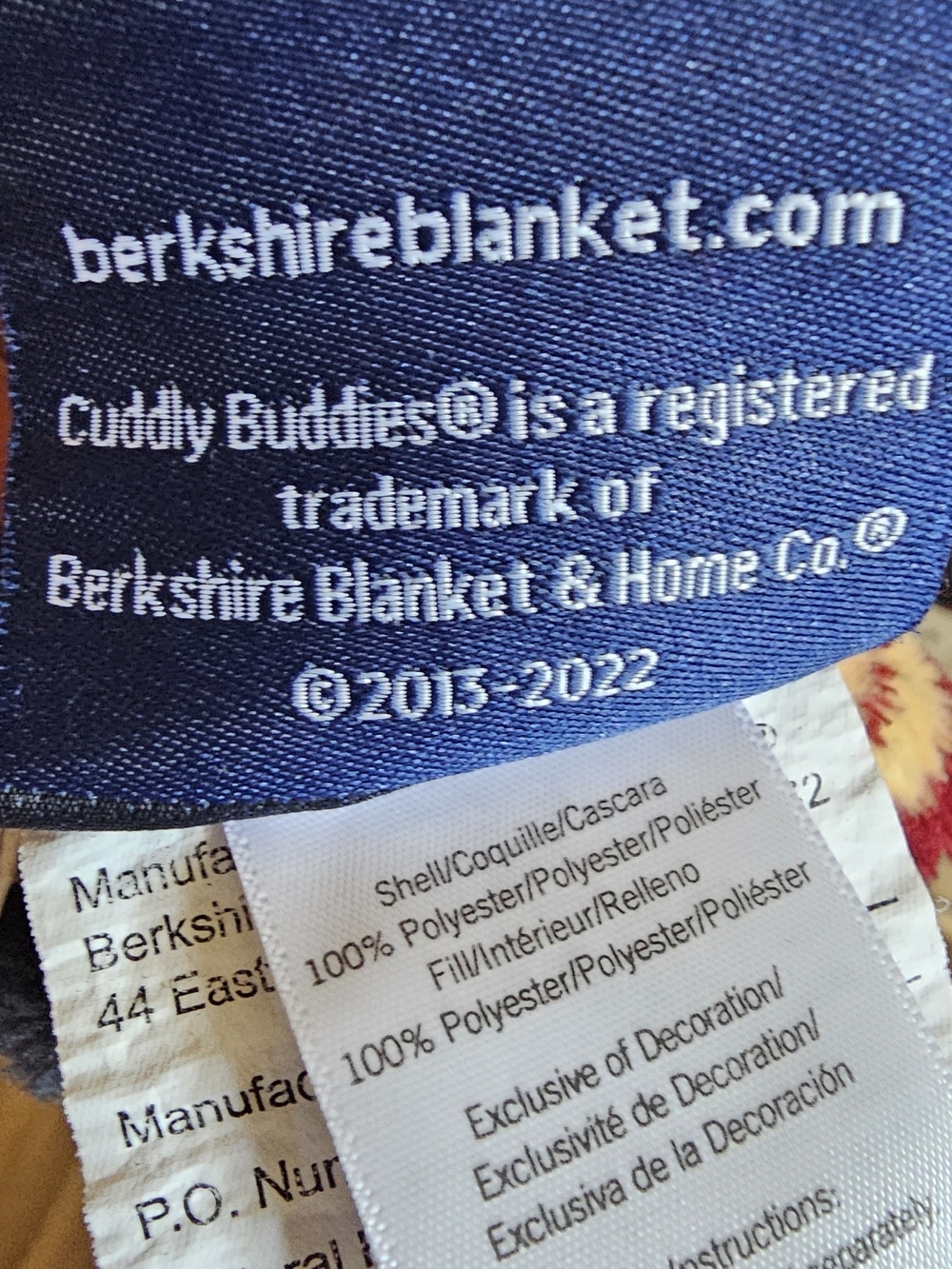 Berkshire Kids Plush Hooded Wizard Robe in Navy, Burgundy & Yellow - Picture 7 of 13